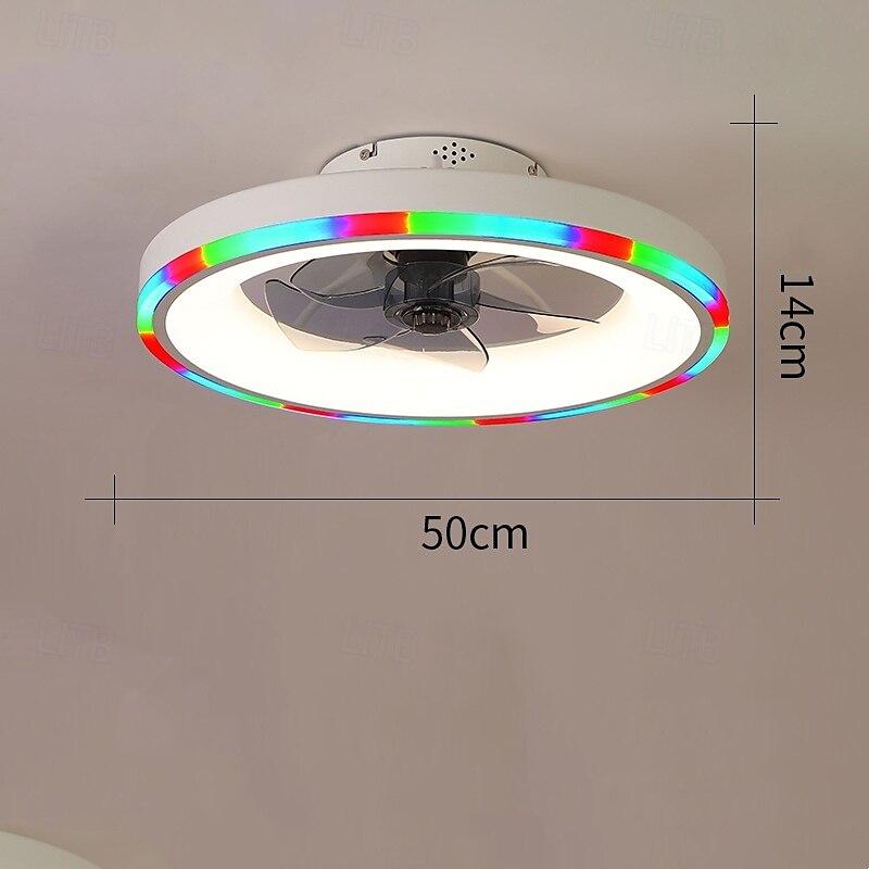 2-flammig 50 cm Dimmbar Deckenventilator Metall Acryl Modern Nordischer Stil 220-240V 2025 - $359.89 –P3