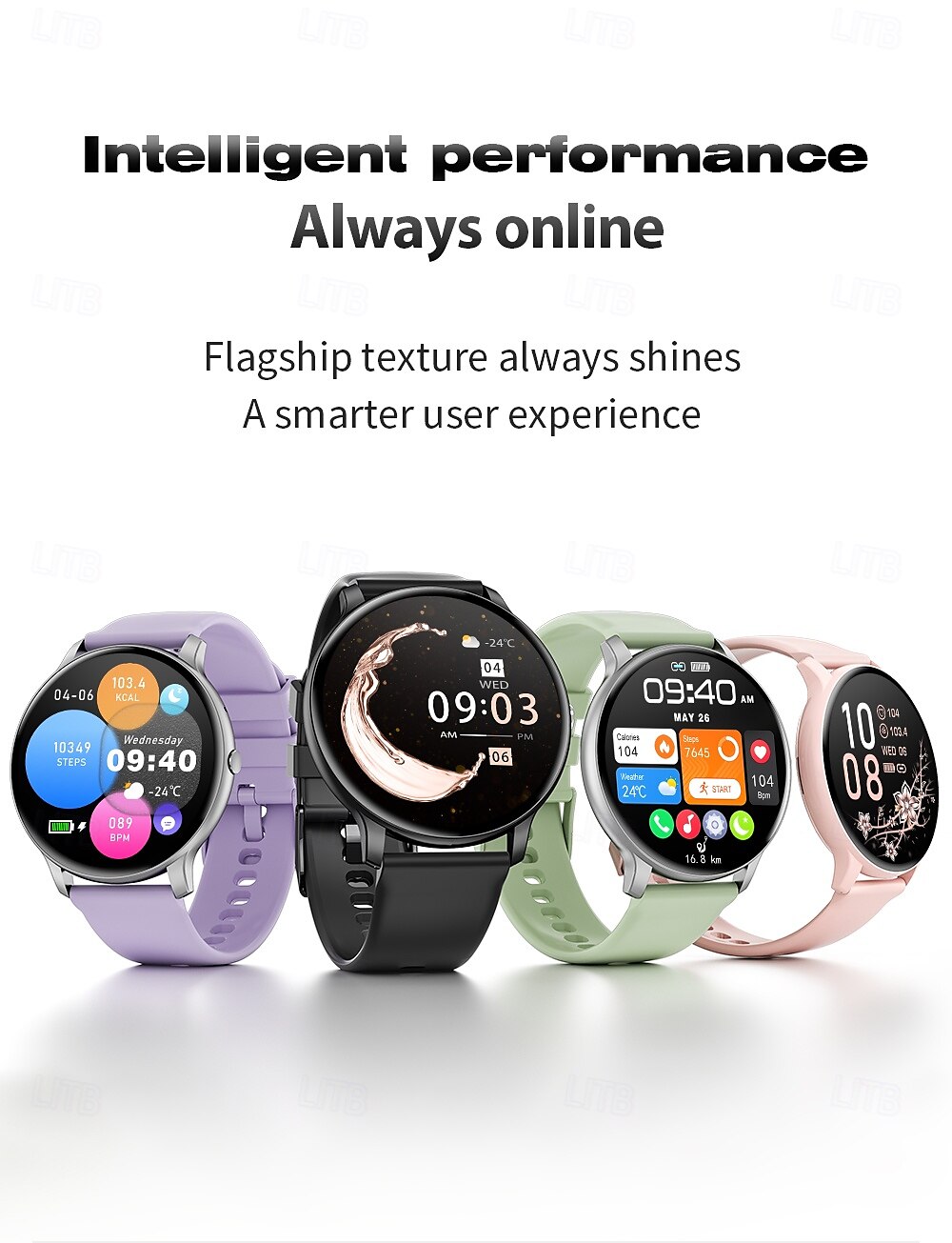 LIGE BW0905 Smart Watch Fitness Tracker Heart Rate Monitor Bluetooth Android iOS Waterproof 1.69" 2025 - $33.99 –P1