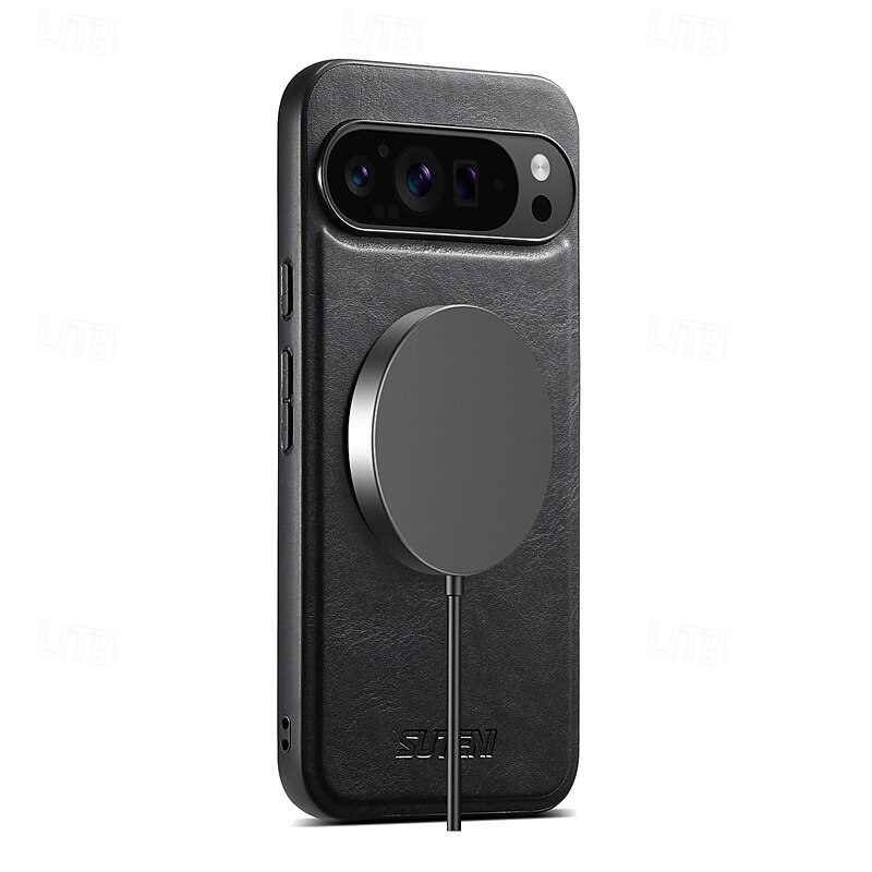 Phone Case For Google Pixel 9 Pro Pixel 9 Pro XL Pixel 8 Pro Pixel 8 Pixel 9 Pixel 7 Pixel 7 Pro Pixel 6 Pixel 6 Pro Back Cover with Stand Holder Magnetic Support Wireless Charging Retro TPU PU 2025 - $25.99 –P4