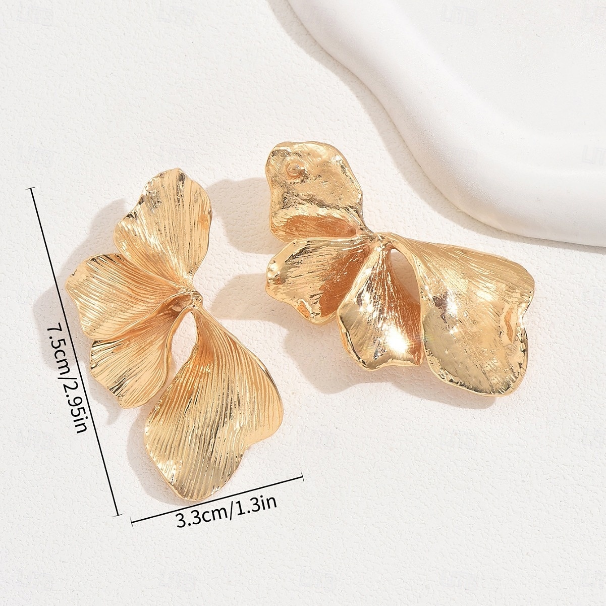 Women's Earrings Classic Flower Stylish Earrings Jewelry Gold For Wedding Party 1 Pair 2025 - $9.99 –P4
