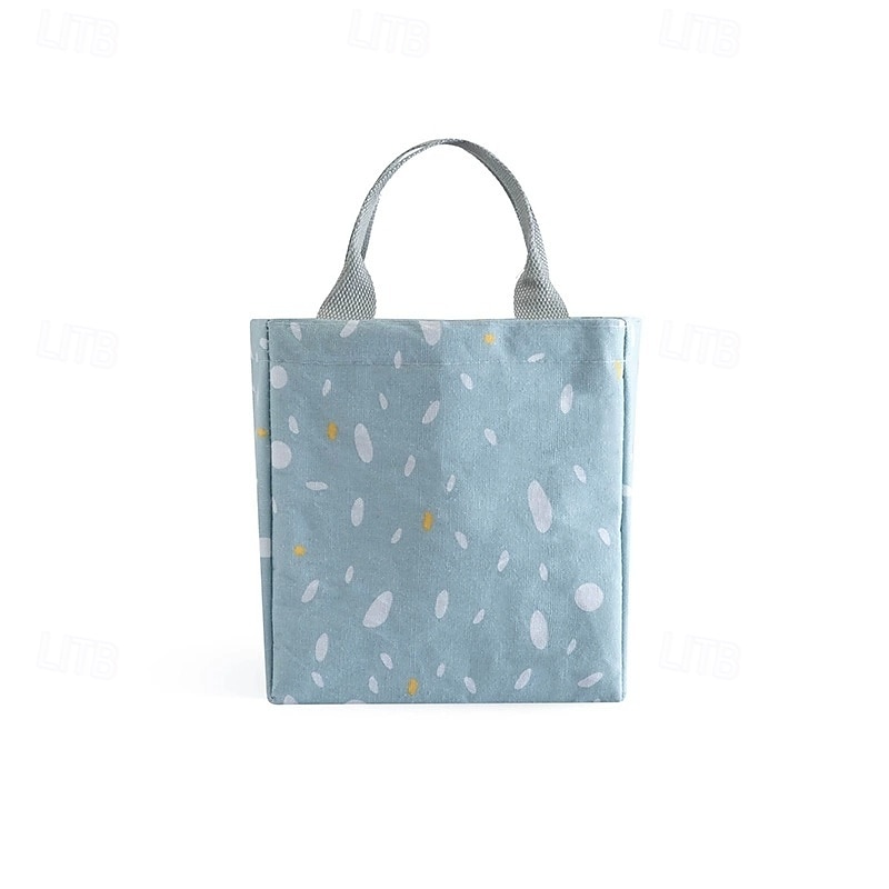 Imitation Hemp Insulated Lunch Bag – Portable Handheld Food Carrier for Students, Fresh-Keeping Picnic Tote 2025 - $13.99 –P7
