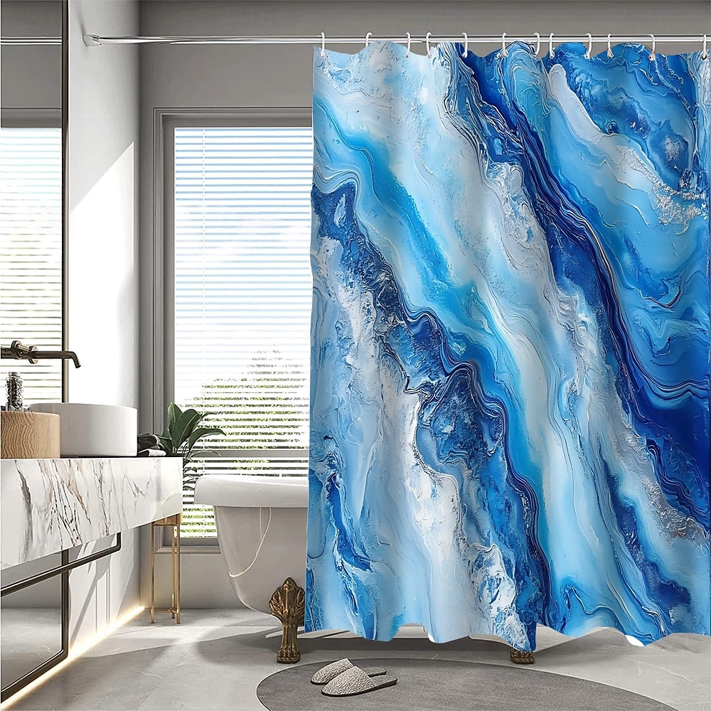 Shower Curtain with Hooks 180cm*180cm(70"*70") Polyester Washable Waterproof Pattern Bathroom Bathtub Decor Abstract Graffiti 2025 - $19.99 –P7