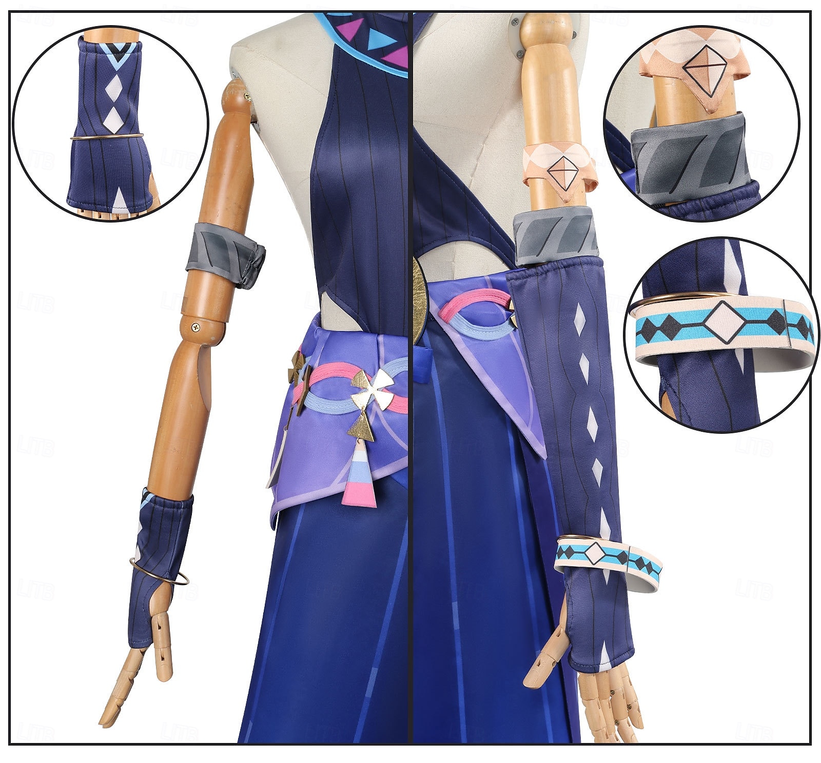 Genshin Impact Cosplay Citlali Anime Cosplay kostyme Drakter Cosplay-drakter Karneval Maskerade Ytelse Fest Frakk Skjørte Hansker Til Dame Voksne 2025 - $74.99 –P14
