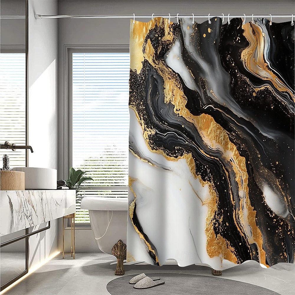 Shower Curtain with Hooks 180cm*180cm(70"*70") Polyester Washable Waterproof Pattern Bathroom Bathtub Decor Abstract Graffiti 2025 - $19.99 –P9