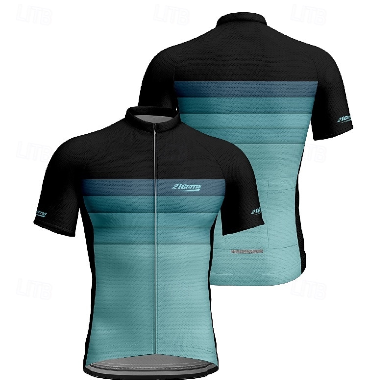 Męskie Koszulka rowerowa Gradient Krótki rękaw Rower Tee Tshirt Dżersej z 3 tylnymi kieszeniami Kolarstwo górskie Szybkie wysychanie Anatomiczny kształt Odprowadzające wilgoć Oddychający Sport Żółty 2026 - $28.99 –P8