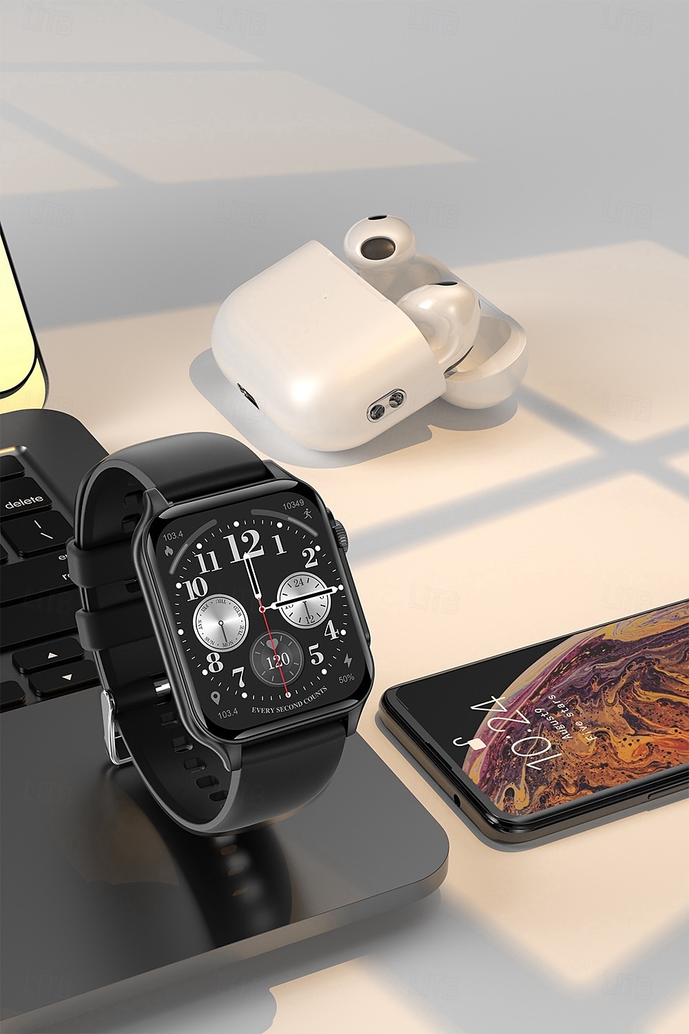 696 P6 Умные часы 1.96 дюймовый Смарт Часы Bluetooth ЭКГ + PPG Педометр Напоминание о звонке Совместим с Android iOS Женский Мужчины Хендс-фри звонки Напоминание о сообщении IP 67 Корпус для часов 40 2025 - $43.99 –P15