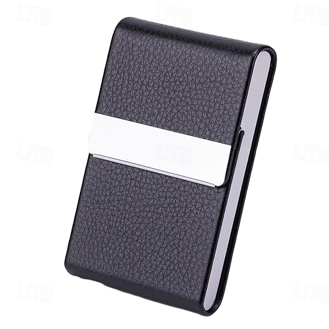 Porte-cartes de visite en cuir synthétique, étui pour cartes de visite, porte-cartes de poche, porte-cartes de visite fin en métal, porte-cartes de visite bloquant les RFID avec fermeture magnétique de 2025 ? $11.99 –P10