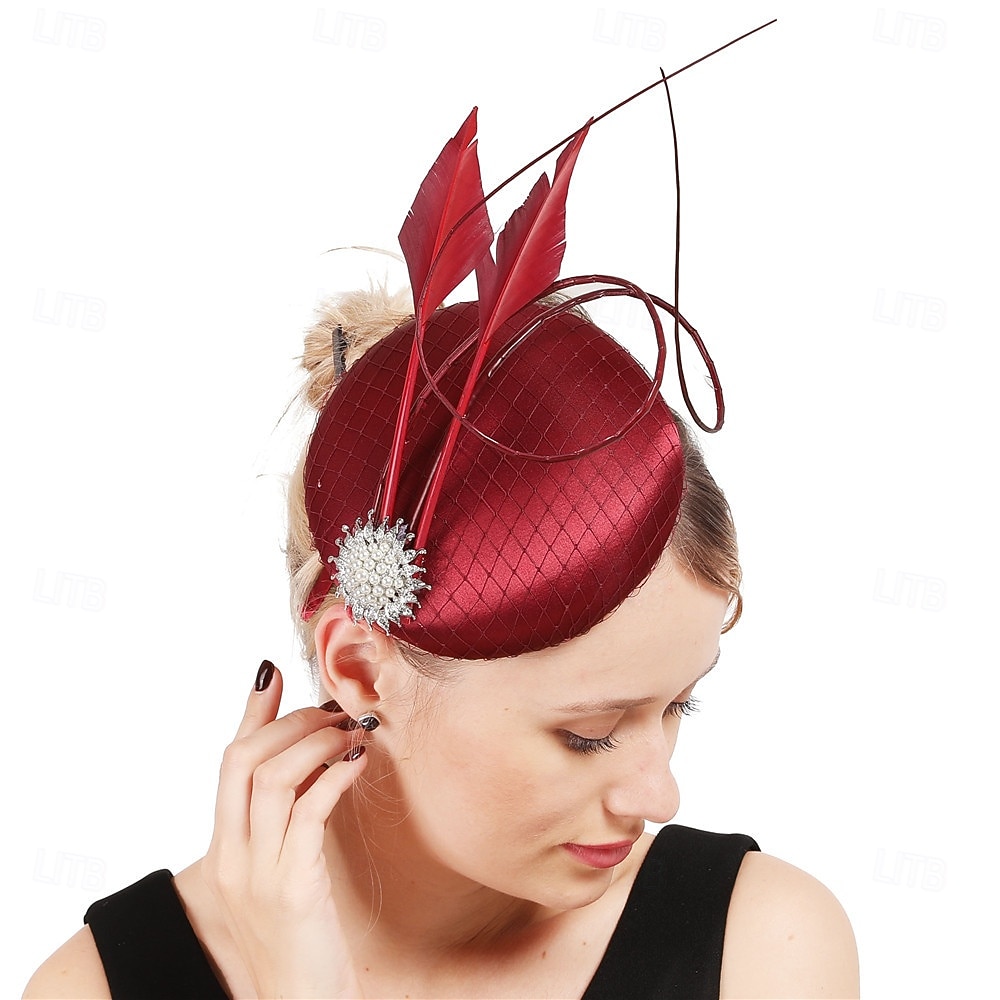 Headdress Fabric Fedora Hat Wedding Birthday Tea Party Horse Race Cocktail Elegant Vintage Cute With Floral Headpiece Headwear 2026 - $22.99 –P10