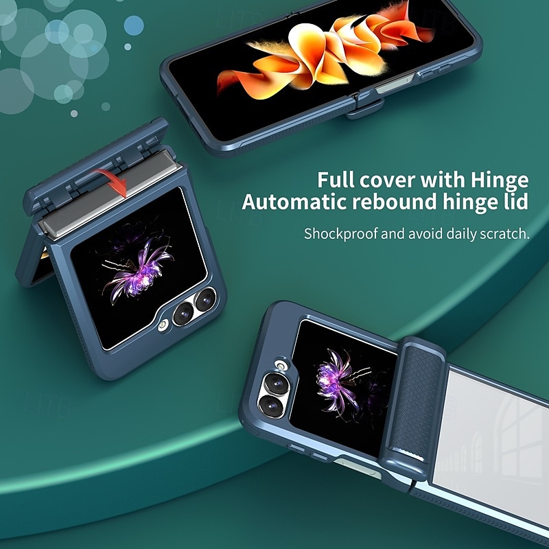 телефон Кейс для Назначение SSamsung Galaxy Z-флип 6 Z Flip 5 Кейс на заднюю панель Защита от удара Ретро ТПУ ПК 2025 - $22.99 –P1
