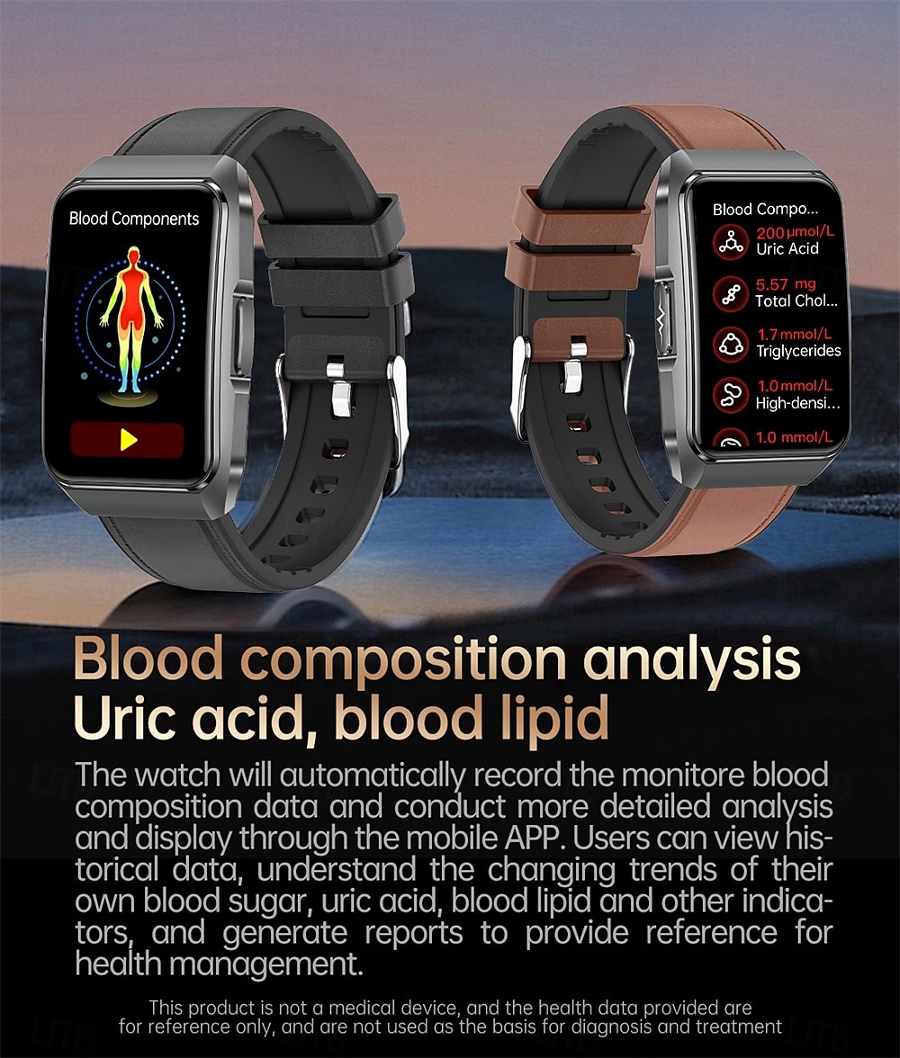 696 ET650 Smart Watch 1.57 inch Smart Band Fitness Bracelet Bluetooth ECG+PPG Pedometer Call Reminder Compatible with Android iOS Women Men Hands-Free Calls Message Reminder IPX-0 27.5mm Watch Case 2025 - $64.99 –P9