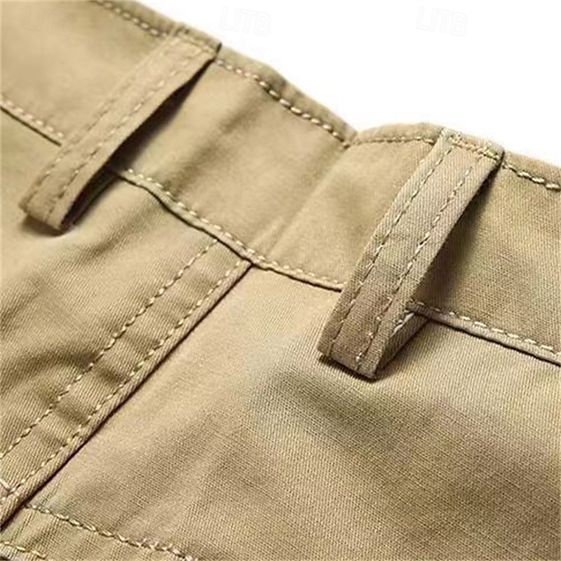 Herren Schicke Shorts Arbeitsshorts Kurze Golfhosen Tasche Einfach Komfort Atmungsaktiv Knielang Outdoor Geschäft Sport Lässig Schwarz Khaki 2026 - $17.99 –P6