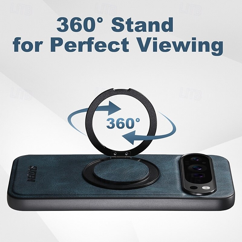 Phone Case For Google Pixel 9 Pro Pixel 9 Pro XL Pixel 8 Pro Pixel 8 Pixel 9 Pixel 7 Pixel 7 Pro Pixel 6 Pixel 6 Pro Back Cover with Stand Holder Magnetic Support Wireless Charging Retro TPU PU 2025 - $25.99 –P7