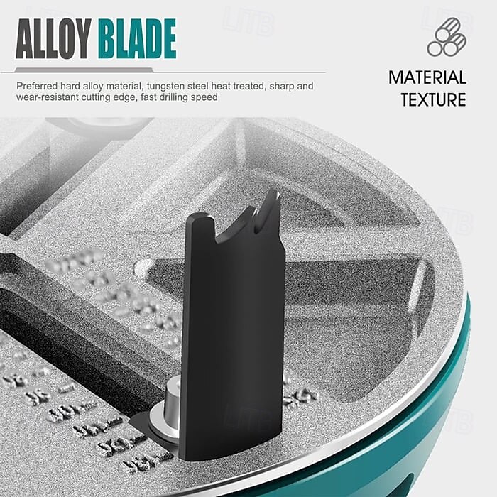 utensile per sega a punzone regolabile per foratura, fresa multifunzione per lavorazione del legno, cartongesso, plastica, set di punte per trapano in alluminio per trapano elettrico del 2025 a $20.99 –P4