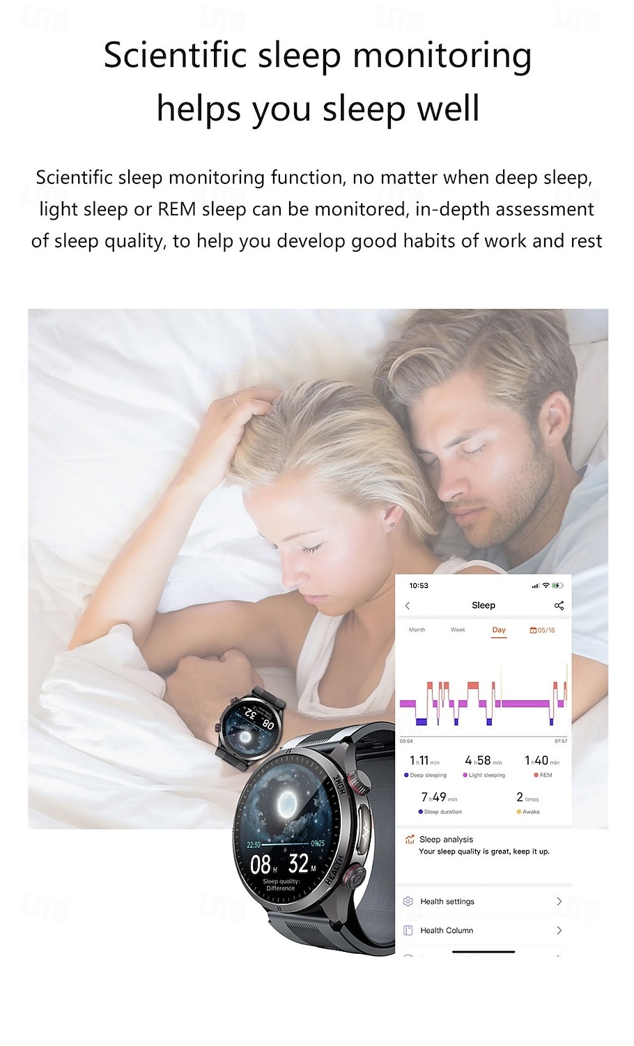 S26 Smart Watch 1.43 inch Smartwatch Bluetooth ECG+PPG Temperature Monitoring Pedometer Compatible with Android iOS Men Hands-Free Calls Message Reminder 49mm Watch 2025 - $178.99 –P17