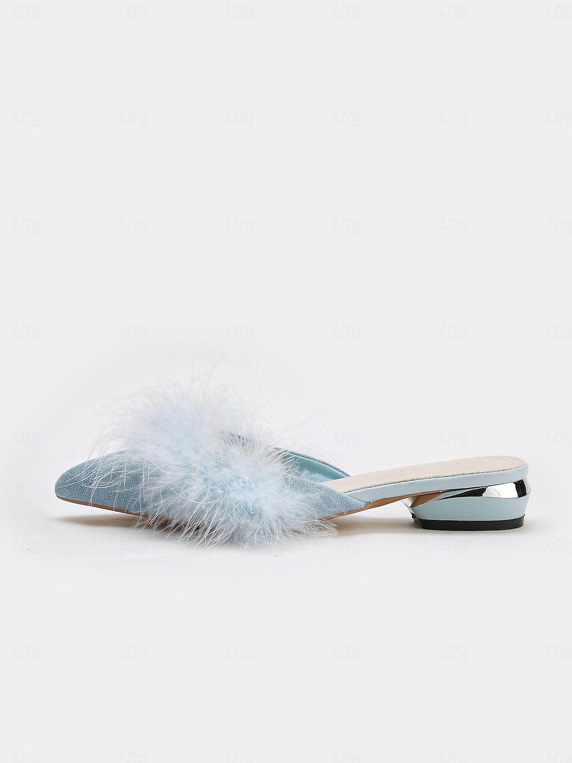 weiße, flauschige Pantoletten mit spitzer Spitze – gemütliche Slipper aus Kunstfell für lässig-schicke Outfits 2025 - $26.99 –P5