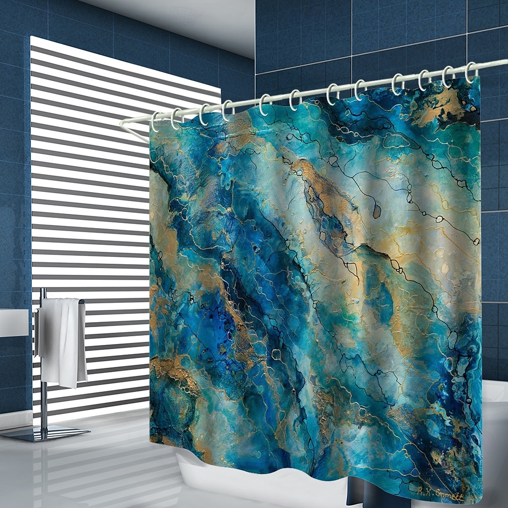 Shower Curtain with Hooks 180cm*180cm(70"*70") Polyester Washable Waterproof Pattern Bathroom Bathtub Decor Abstract Graffiti 2025 - $19.99 –P6