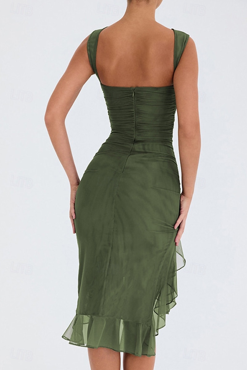 Pentru femei Rochii Midi Rochie de absolvire Rochie de Cocktail Rochie pentru invitata de nunta Rochie teacă Modă Modern În aer liber Absolvire Petrecere ceai Fit regulat Simplu Fără manșon Stil 2025 - $21.99 –P13