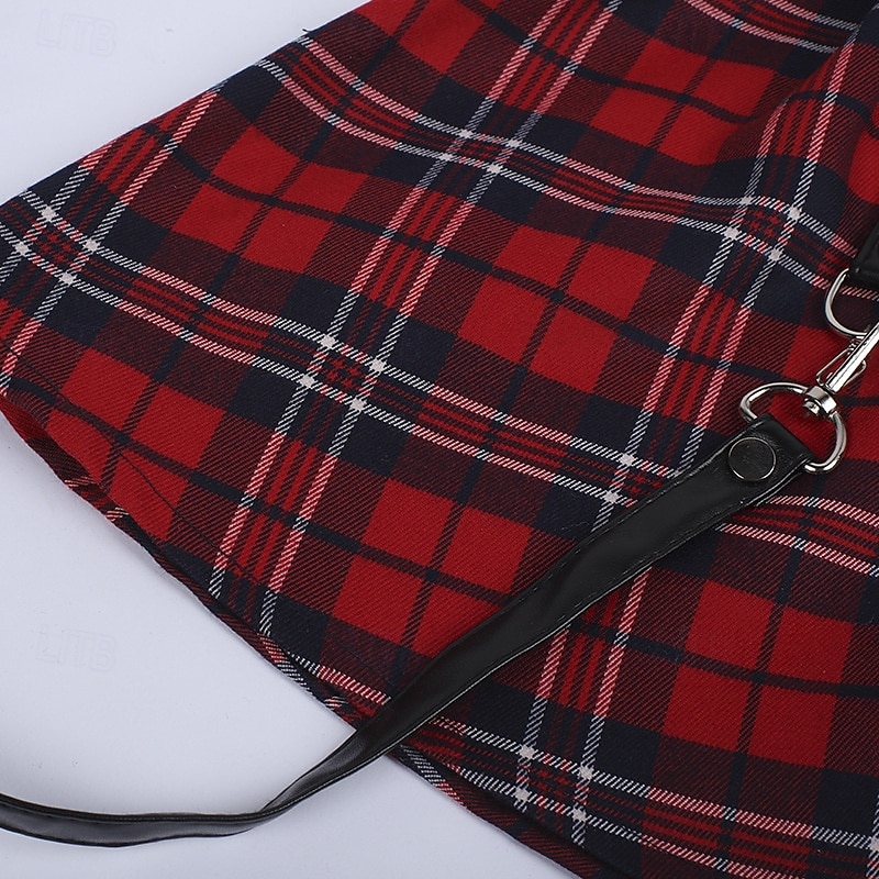 רטרו\וינטאג' פאנק & גותיות שנות ה-80 מיני חצאיות כוכב פופ כִּסֵא נַדנֵדָה מותן גבוה משובץ דמקה תחפושות בגדי ריקוד נשים האלווין (ליל כל הקדושים) קרנבל מפלגה מבוגרים חצאית אביב קיץ 2026 - $23.99 –P10