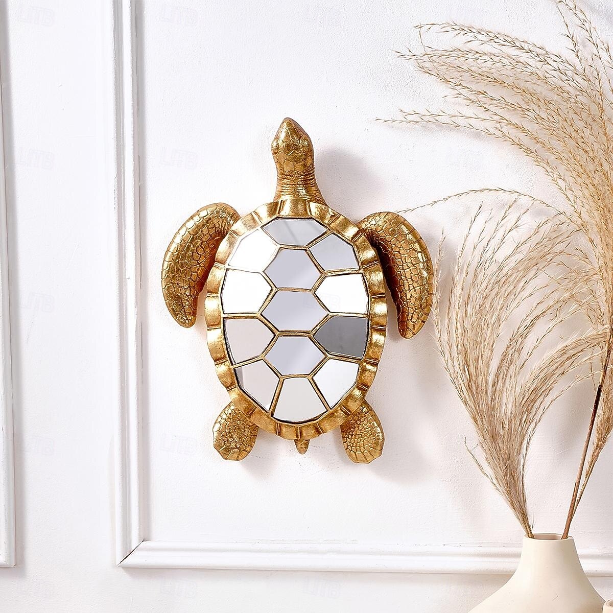 lustrzana mozaika z żywicy, dekoracja ścienna w kształcie żółwia – kreatywna, inspirowana zwierzętami, wisząca dekoracja do domu, na imprezę lub do akwarium – wyjątkowy prezent dla miłośników żółwi 2026 - $21.99 –P6