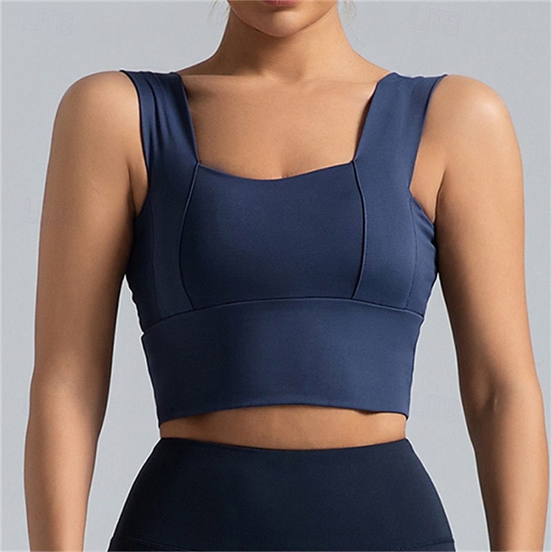 Per donna Sostegno leggero Reggiseno sportivo Reggiseno da corsa Schiena aperta Senza ferretto Top reggiseno Imbottito Fitness Sport ricreativo Corsa Traspirante Leggero Morbido Spandex Rosa scuro del 2025 a $20.79 –P10