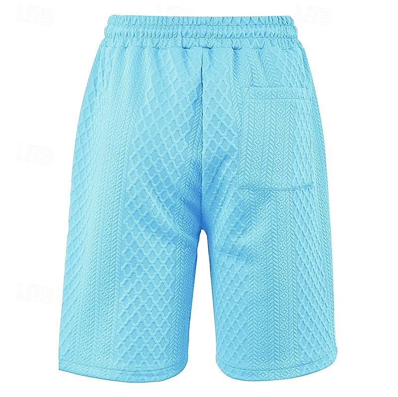 Men's Summer Shorts Beach Shorts Pocket Drawstring Elastic Waist Plain Comfort Breathable Short Outdoor Vacation Sport Tattoo White Red 2025 - $18.99 –P7