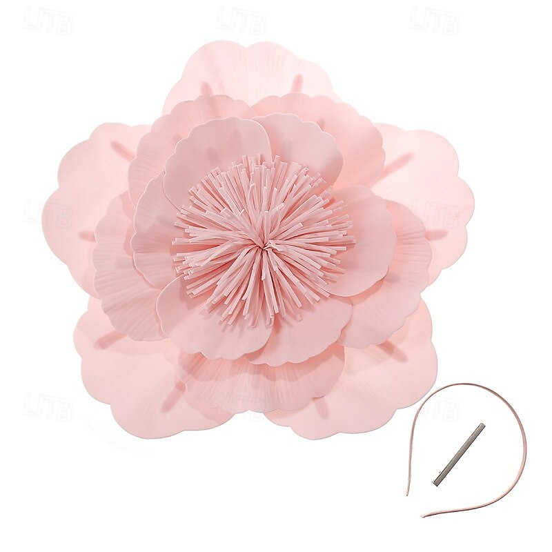 Tocados Poliéster Boda Fiesta de Noche Elegante Boda Con Flor Celada Sombreros 2025 - $17.49 –P9