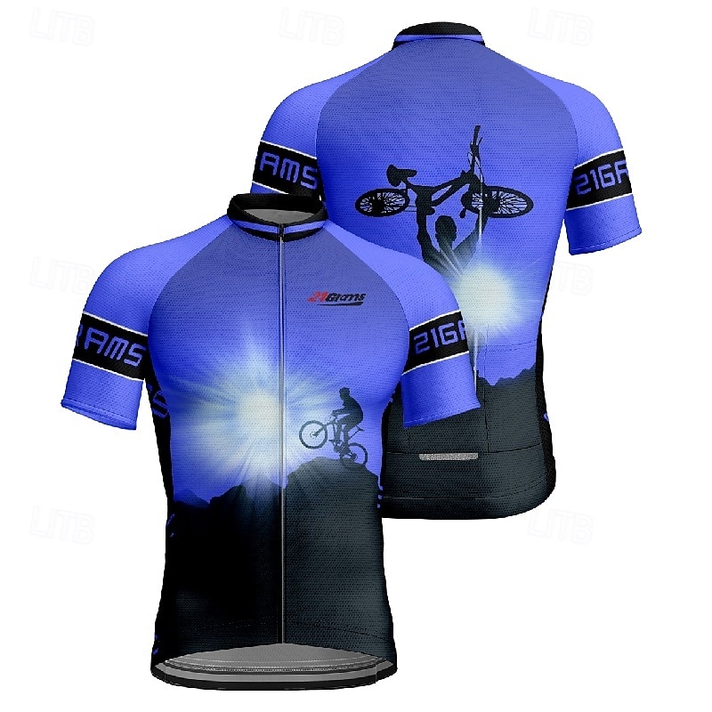 Men's Cycling Jersey Short Sleeve Bike Tee Tshirt Jersey with 3 Rear Pockets Mountain Bike MTB Breathable Quick Dry Anatomic Design Wicking Wine Red Yellow Red Sports Clothing Apparel 2025 - $28.99 –P20