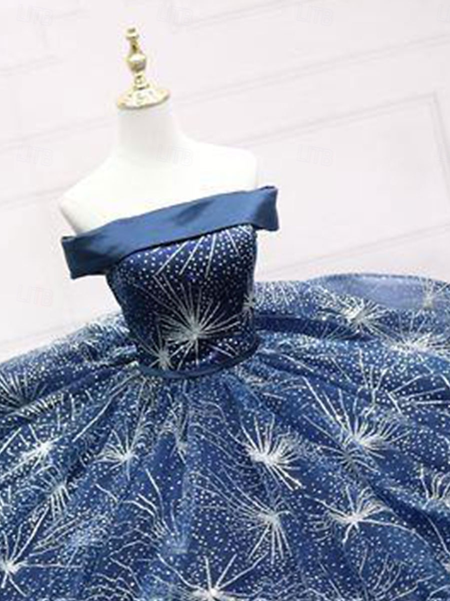 Rochie de bal A-Line Rochie de Quinceanera Elegantă Rochie pentru nuntă Invitat la nuntă Lungime până la podea Fără mâneci Pe umeri Poliester Fără spate cu pliseuri și paiete 2025 - $119.99 –P3