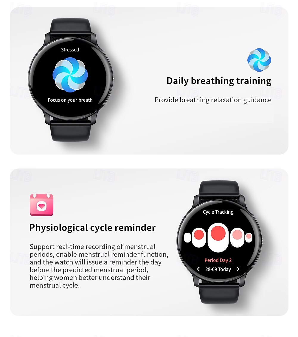 LIGE BW0905 Smart Watch Fitness Tracker Heart Rate Monitor Bluetooth Android iOS Waterproof 1.69" 2025 - $33.99 –P15
