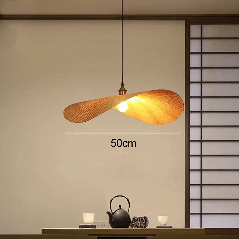 50 cm Design de Lanterne Suspendue Suspension Bambou Le style rétro Style Classique Mode ancien Traditionnel / Classique 110-120V 220-240V de 2025 ? $111.99 –P4