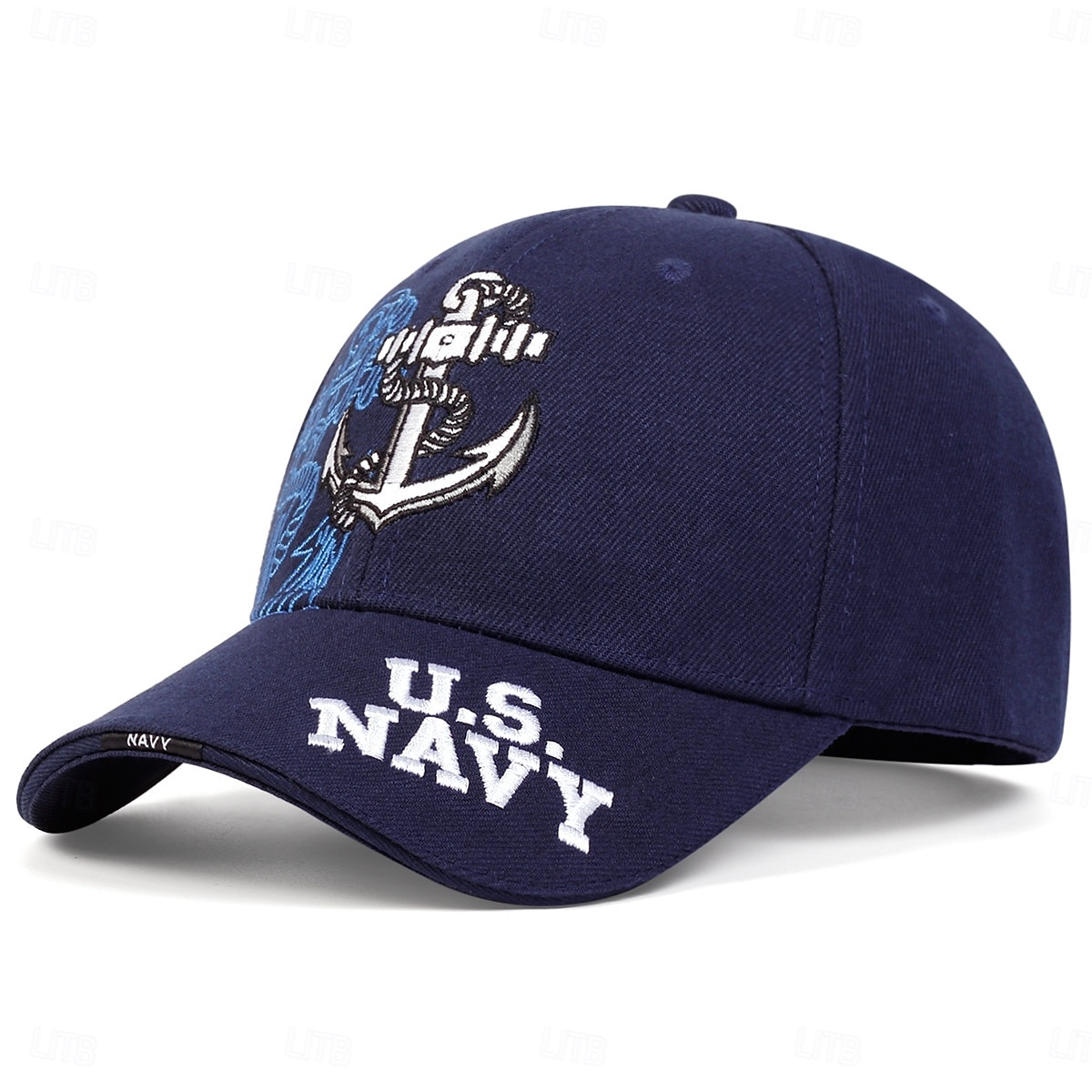 Herren Baseballkappe Sonnenhut Trucker-Kappe Schwarz Dunkelmarine Baumwolle / Polyester-Mischung Bestickt Mode Lässig Täglich Buchstabe Anker Verstellbar Sonnenschutz Atmungsaktiv 2025 - $8.49 –P5