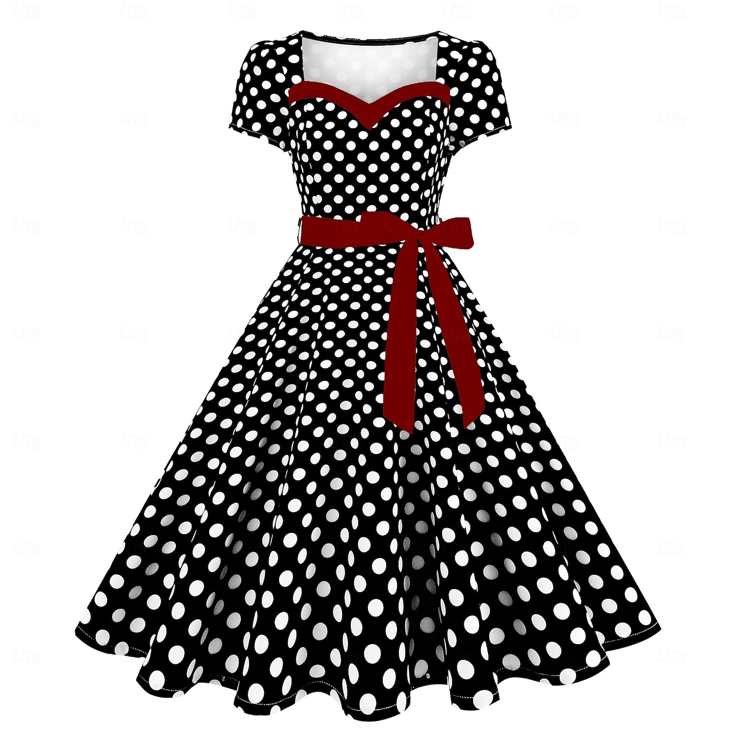 Retro Vintage 1950s Dress Swing Dress Polka dots Women's Carnival Masquerade Daily Wear Bachelorette Party Adults' Dress Homecoming Dresses 2025 - $41.99 –P39