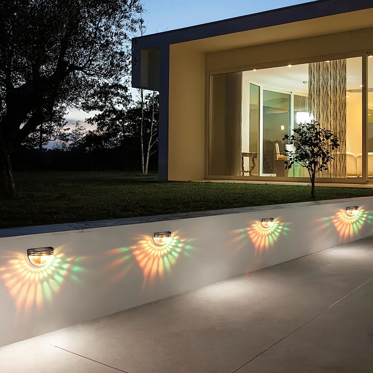 4PCS Outdoor Solar LED Wall Light Waterproof Fence Lights Garden Fence Yard Wall Lighting Decoration 2025 - $14.49 –P5
