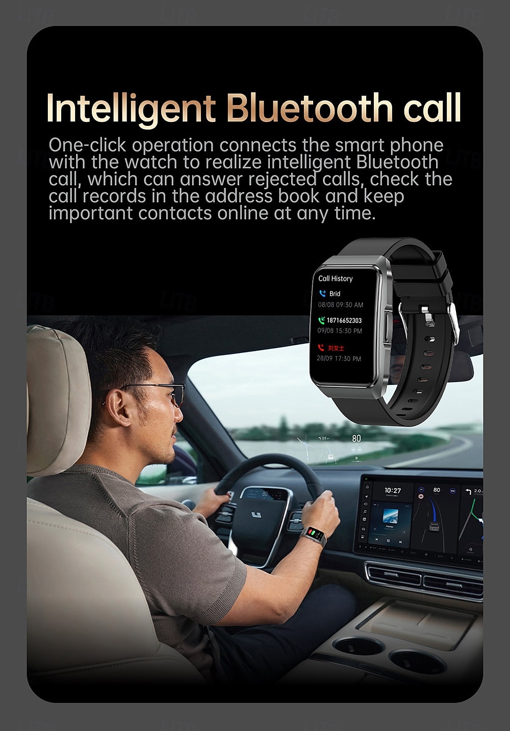 iMosi ET650 Умные часы Фитнес-трекер ЭКГ Монитор температуры Bluetooth Android iOS Водонепроницаемые 1,57 2025 - $64.99 –P15