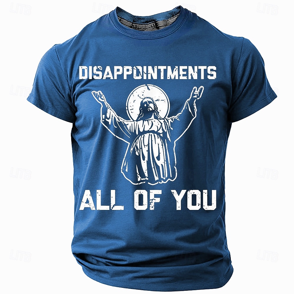 Easter Men's Jesus Christian T Shirt Short Sleeve T shirt 3D Print Crew Neck Shirt Designer Casual Party Holiday Red Blue Green Summer Spring Clothing Apparel S M L XL XXL XXXL 2025 - $17.99 –P4
