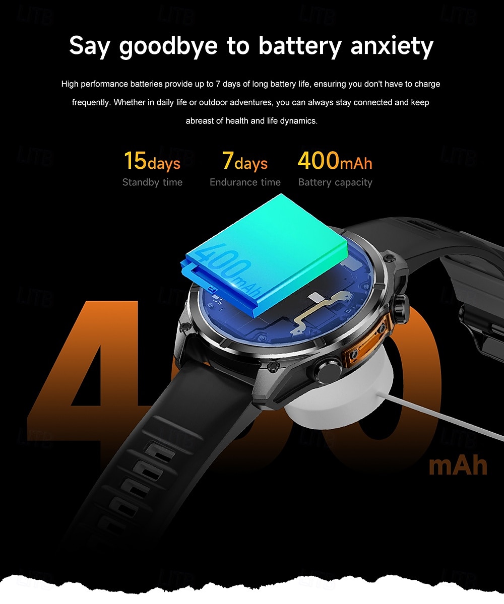 iMosi HD300 Smart Watch 1.43 inch Smartwatch Fitness Running Watch Bluetooth Pedometer Call Reminder Sleep Tracker Compatible with Android iOS Women Men Hands-Free Calls Waterproof Media Control IP68 2025 - $67.99 –P12