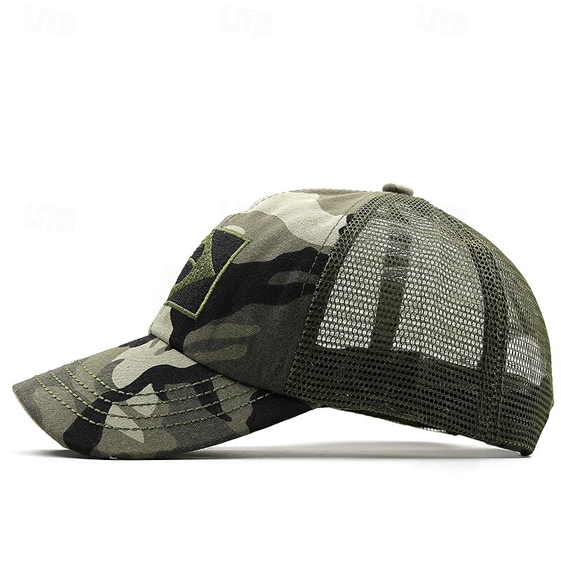 Per uomo Cappellino da Baseball Cappello da Sole Cappello da Camionista Cappuccio in rete Nero Verde Cotone Regolabile Moda Abbigliamento quotidiano Festival Motivo Colore Solido / Tinta Unita Casual del 2025 a $7.49 –P6