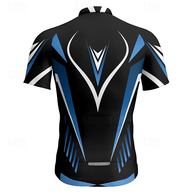 Homme Maillot Velo Cyclisme Manche Courte Cyclisme Tee-shirt Maillot avec 3 poches arrière VTT Vélo tout terrain Respirable Séchage rapide Conception anatomique Mèche Jaune Rouge Bleu Des sports de 2025 ? $20.79 –P7