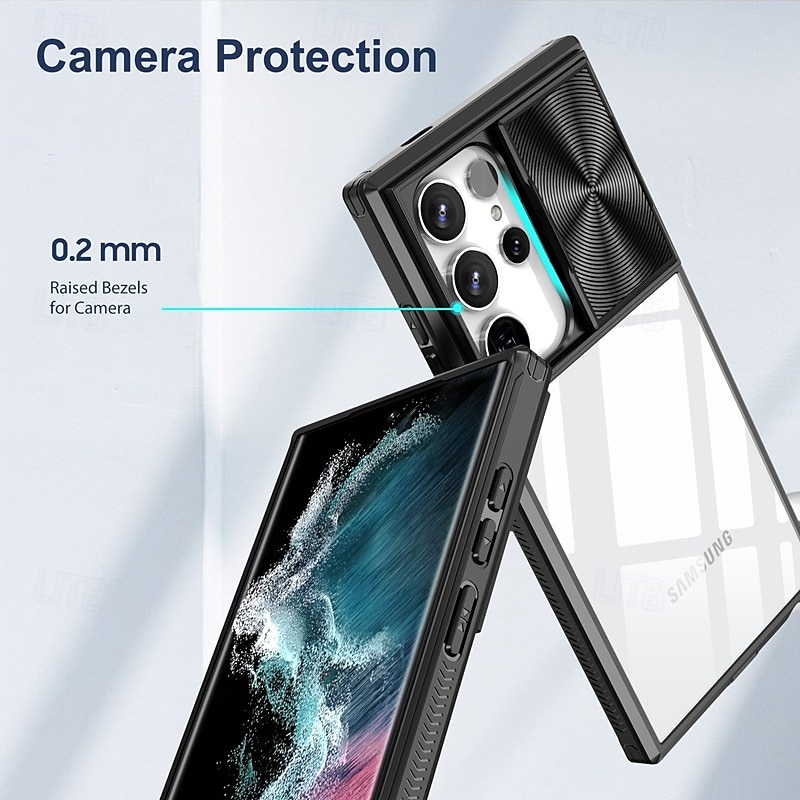 телефон Кейс для Назначение SSamsung Galaxy S24 Ultra Plus S23 Ultra Plus S22 Плюс Ультра Кейс на заднюю панель Защита от удара Ретро ТПУ ПК 2025 - $17.99 –P5