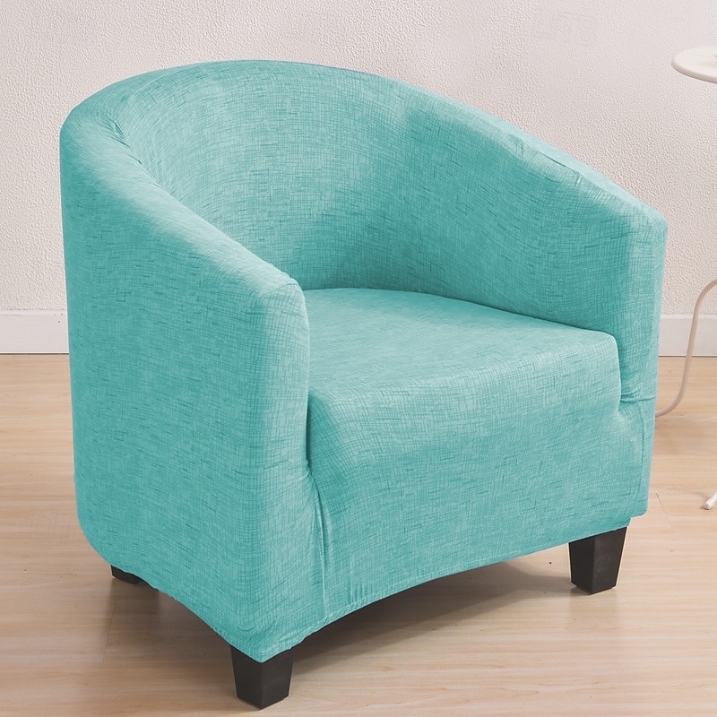 capa de cadeira de poltronas de banheira de clube, capa de sofá simples de lã polar, capas elásticas para sofás, protetor de móveis de sala de estar de 2025 por $31.99 –P9