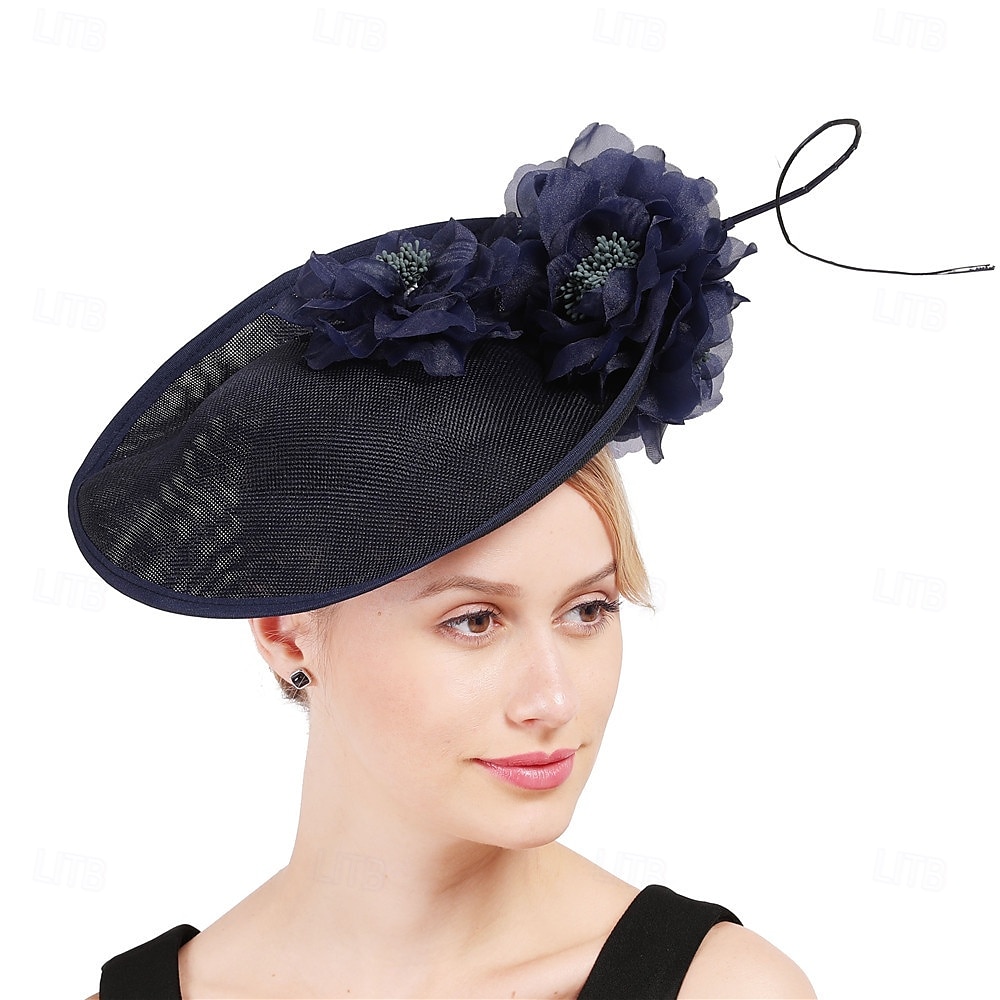 Hodeplagg Stoff Fedora-hatt Bryllup Fødselsdag Temafest Hesteveddeløp Elegant Vintage Søt Med Fjær Blomsterhodeplagg 2025 - $39.99 –P11
