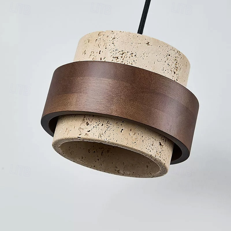 17 cm Design de Lanterne Suspendue Formes Géométriques Suspension Pierre Style Artistique Style Formel Le style rétro ancien Rustique 110-120V 220-240V de 2025 ? $173.99 –P3
