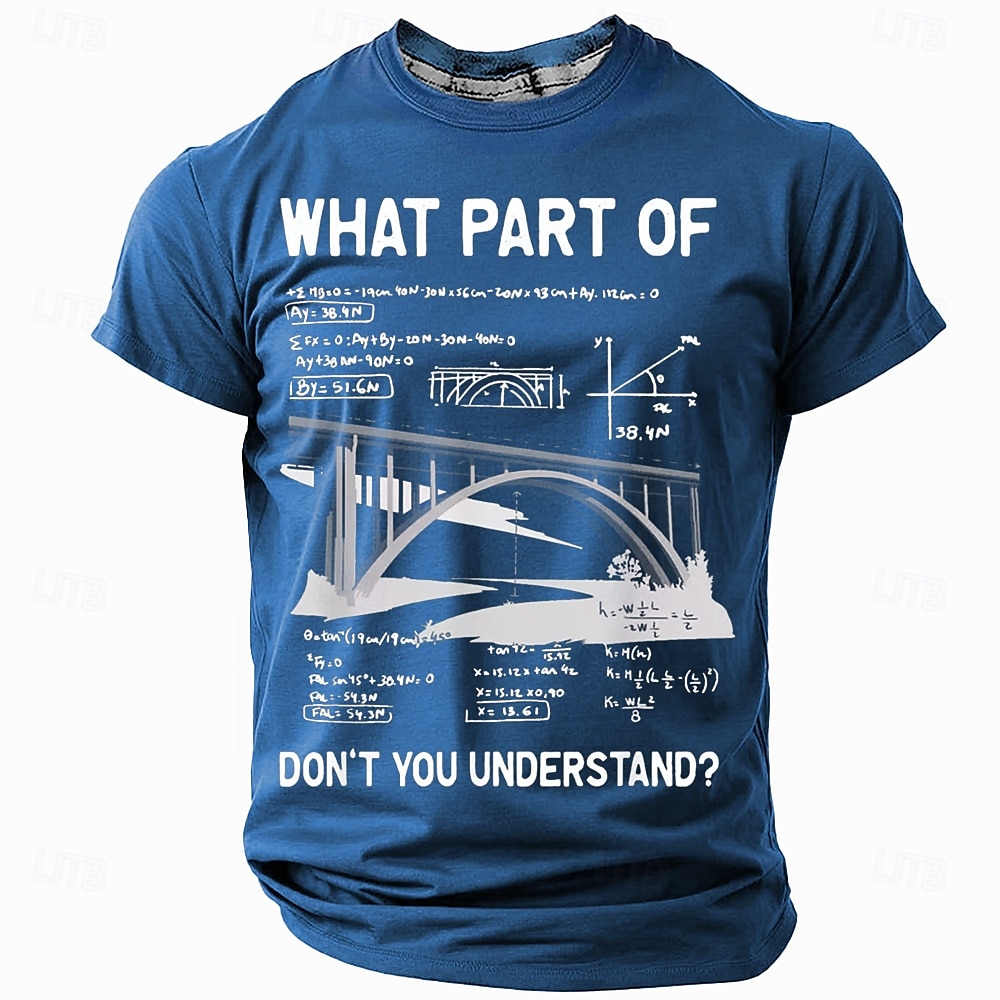 Męskie Zabawny slang Podkoszulek Krótki rękaw Podkoszulek Druk 3D Półgolf Koszula Moda Codzienny Ulica Codzienny Czarny Czerwony Niebieski Lato Wiosna Odzież S M L XL XXL XXXL 2025 - $17.99 –P3