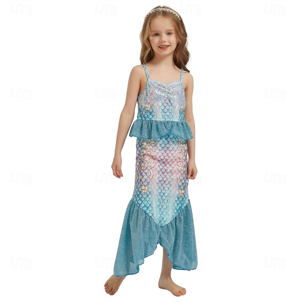 The Little Mermaid Little Mermaid Princess Mermaid Dress Theme Party Costume Cosplay Movie Cosplay for Girls' Kid's Carnival Masquerade Party Holiday 2025 - $30.99 –P7
