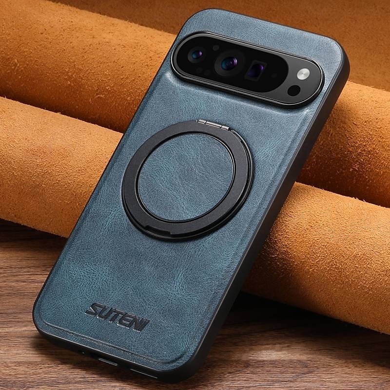 Phone Case For Google Pixel 9 Pro Pixel 9 Pro XL Pixel 8 Pro Pixel 8 Pixel 9 Pixel 7 Pixel 7 Pro Pixel 6 Pixel 6 Pro Back Cover with Stand Holder Magnetic Support Wireless Charging Retro TPU PU 2025 - $25.99 –P12