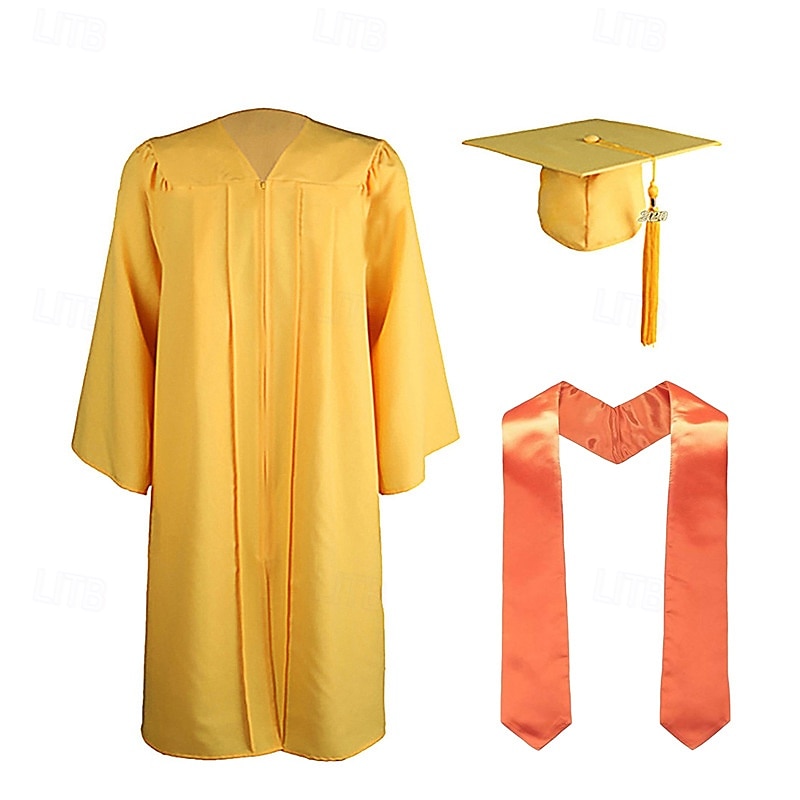 Graduation Cap and Gown 2025 Set with Tassel Graduation Stoles for High School College Bachelor 2025 - $28.99 –P5