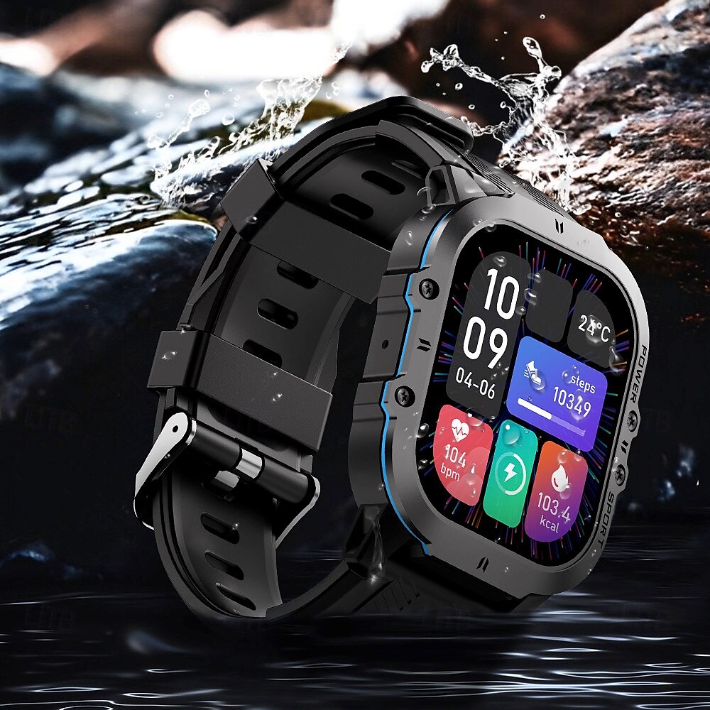 696 Smart Watch Fitness Tracker EKG PPG Bluetooth Samtalspåminnare Android iOS IP67 44mm 1.96 2025 - $64.99 –P16