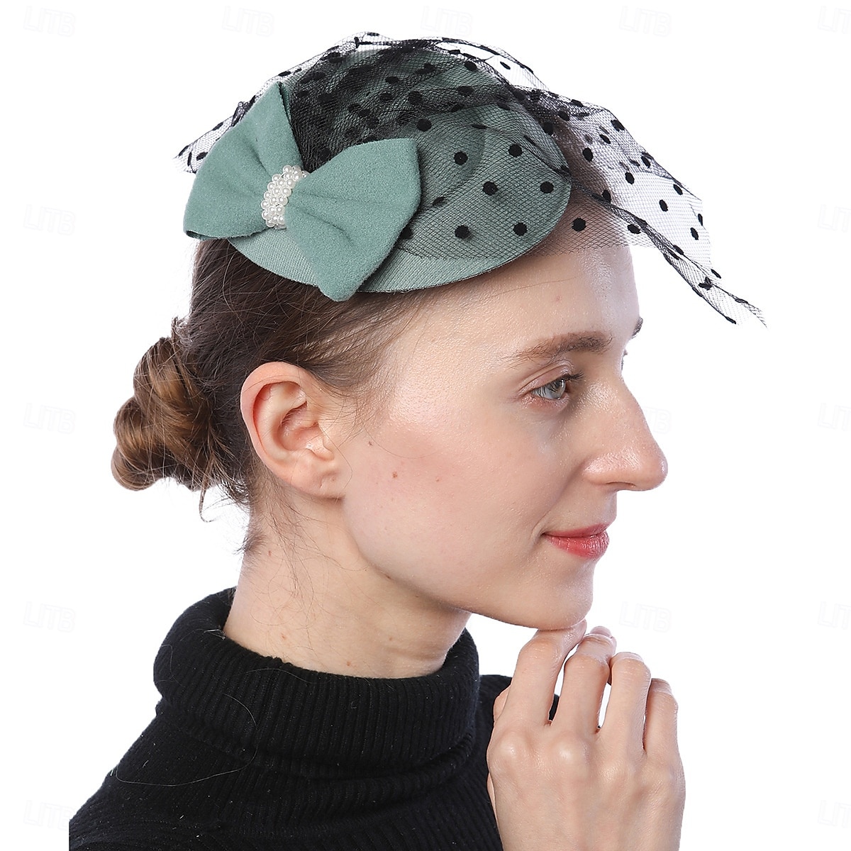 Kopfstück Perle Hochzeit Abendgesellschaft Elegant Hochzeit Mit Tupfen Kopfschmuck Kopfbedeckung 2025 - $11.49 –P15