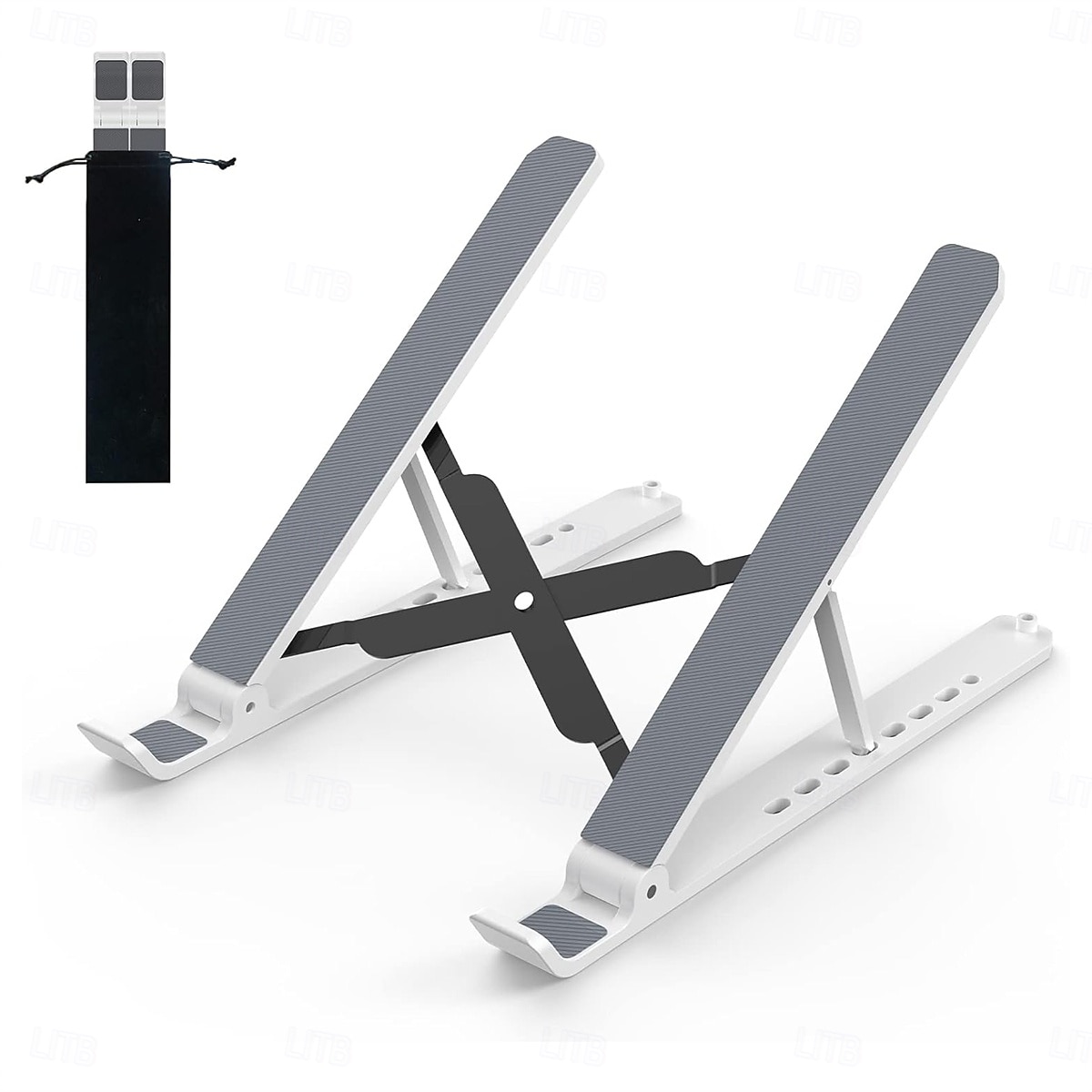 bærbar stativ for skrivebord justerbar bærbar stigerør sammenleggbar bærbar bærbar holder ventilert kjølende notebookstativ for 10-15,6 tommers bærbar PC 2025 - $21.99 –P8