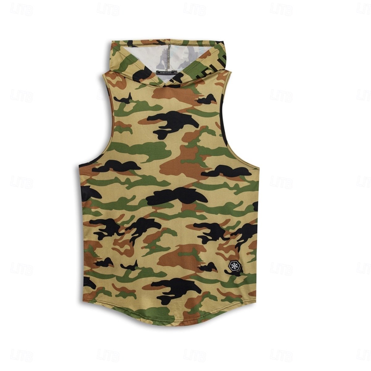 Per uomo Canotta Maglietta smanicata Felpa con cappuccio senza maniche Senza Maniche Con Cappuccio Estate Mimetico Moda Streetwear Muscolo Con cappuccio Sport & Outdoor Athleisure Palestra Verde del 2025 a $10.49 –P3